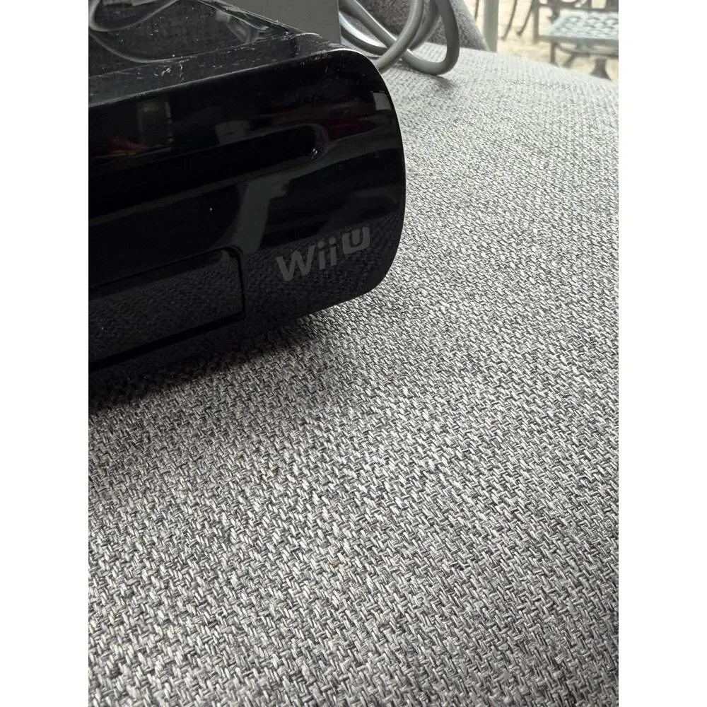 Nintendo Wii U Black 32GB Deluxe System Original Replacement Console Only + PLUG